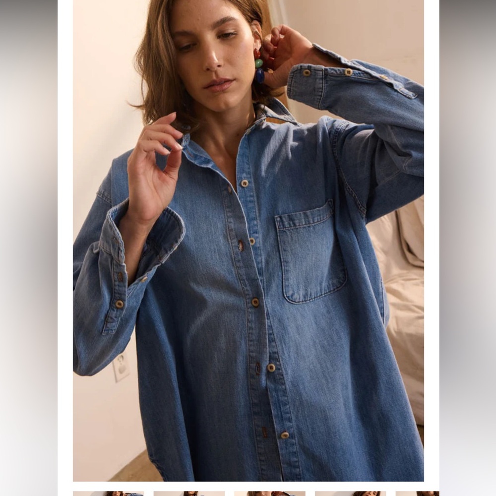 Jamie Haller Essential Denim Shirt Size Small